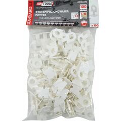 AWTools AWTOOLS SYSTEM POZIOMOWANIA PŁYTEK STANDARD 2,0mm - 7-15mm - KLIPS 100szt. 11650884 5903678611378