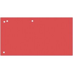 Office Products Przekładki OFFICE PRODUCTS, karton, 1/3 A4, 240x105mm, 100szt., czerwone 11716134 5901503693100