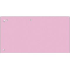 Office Products Przekładki OFFICE PRODUCTS, karton, 1/3 A4, 240x105mm, 100szt., różowe 11716138 5901503693315