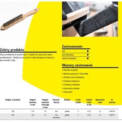 Klingspor K.SZCZOTKA DO SPAWÓW PACHWINOWYCH DRUT NIERDZEWNY 11740327 4014855450510
