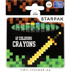 Starpak Kredki woskowe świecowe 12 kolorów Pixel Game 11917666 5904335821345