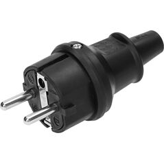 Orno Wtyczka Uni-Schuko mini, IP44, czarna ,16A, 230V 12292346 5908254813405
