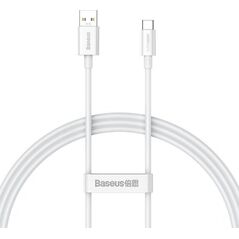 Kabel USB Baseus USB-A - USB-C 1 m Biały (CAYS000902) 12321003 6932172612894