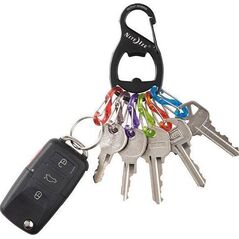 NiteIze Karabinek z otwieraczem Nite Ize KeyRack Czarny 12363114 94664050334