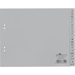 Durable PRZEKŁADKI A4 POZIOM PP A-Z ALFABETYCZNE SZARE 20 PRZEKŁADEK DURABLE 12373234 4005546665429