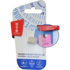 MemoBe MAGNESY NEODYMOWE DO TABLIC SZKLANYCH 1x1x0,4cm MEMOBE 4szt. 12375766 5902884169154