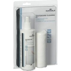 Durable PŁYN DO CZYSZCZENIA TABLIC SUCHOŚCIERALNYCH SPRAY 250ml ŚCIERECZKA Z MIKROFIBRY DURABLE WHITEBOARD CLEANING KIT 12376724 4005546507026