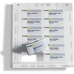 Durable WKŁADY DO IDENTYFIKATORÓW DURABLE BADGEMAKER 40x75mm 20szt. 12378214 4005546140537