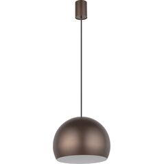 Lampa wisząca Nowodvorski Metalowa lampa wisząca Candy kopuła do przedpokoju brązowa 12400623 5903139102933