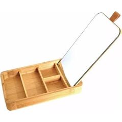 KingHoff BAMBUSOWY ORGANIZER NA DROBIAZGI Z LUSTERKIEM KINGHOFF KH-1695 12480872 5908287216952