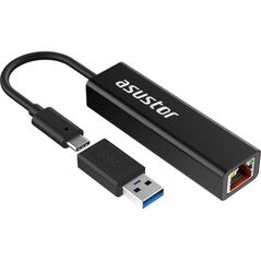 Adapter USB Asustor Asustor AS-U2.5G2, USB3.2 Gen 1 type-c to 2.5GBASE-T Adapter (with USB-C to A Adapter) 12515191 4710474838462
