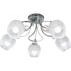 Lampa sufitowa Mdeco Sypialniana lampa sufitowa ELM8824/5 8C nad łóżko chrom 12520185 5902021243587
