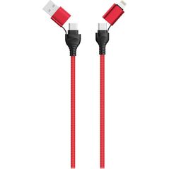 Kabel USB 2GO USB-A - USB-C 1.2 m Czerwony (797370) 12539058 4010425973700