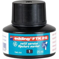 Edding Tusz do uzupełniania markerów do flipchartów e-FTK 25 EDDING, czarny 12554961 4004764780242