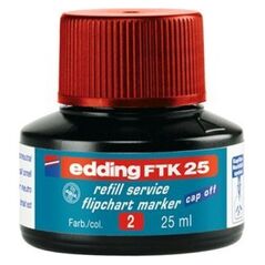 Edding Tusz do uzupełniania markerów do flipchartów e-FTK 25 EDDING, czerwony 12555434 4004764780273