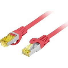 Lanberg PATCHCORD KAT.6A S/FTP LSZH CU 0.5M CZERWONY FLUKE PASSED LANBERG 12615031 5901969437027