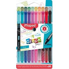 Maped CIENKOPISY MAPED GRAPH&#039|PEPS DECO0,4mm 20 KOLORÓW 12676806 5902894019050