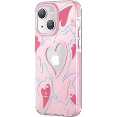 Kingxbar Kingxbar Heart Star Series etui iPhone 14 Plus etui w gwiazdki pink heart 12718516 6959003508386