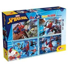 Lisciani LISCIANI MARVEL PUZZLE DF MAXI FLOOR 4 X 48 SPIDERMAN 12725597 8008324100385