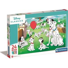 Clementoni CLE puzzle 24 maxi SuperKolor Disney Animals 24245 12736176 8005125242450