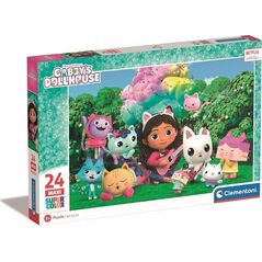 Clementoni CLE puzzle 24 maxi SuperKolor Domek Gabby 28520 12736178 8005125285204