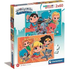 Clementoni CLE puzzle 2x60 SuperKolor WB C Comics 21624 12736192 8005125216246
