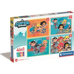 Clementoni CLE puzzle 4w1 SuperKolor DC Superfriends 21520 12736656 8005125215201