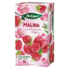 Selgros Herbapol herbatka owocowa malina z kwiatem róży (20 torebek x 2,3g) 46g 12760564 5900956006925