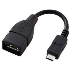Kabel USB Omega USB-A - microUSB 0.15 m Czarny (OUOTG) 12856525 5907595418386