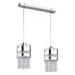 Lampa wisząca KRIS Krislamp Sfera Kr171-2L lampa wisząca zwis 2X40W E27 chrom 12897319 5907582566267