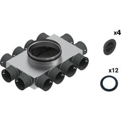 SpiroFlex Skrzynka rozdzielcza 12-8x75/160 izolowana VENT CLEAR W1 zestaw Spiroflex SX-WS12X75/160SRZ 13001756 5903661102401