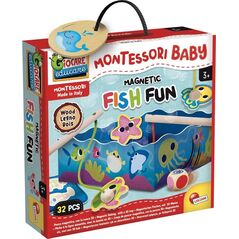 Lisciani LISCIANI MONTESSORI WOOD BABY FISH FUN 13048242 8008324098354