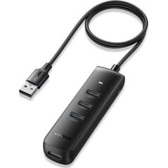 HUB USB Ugreen Adapter 4w1 UGREEN CM416 Hub USB do 4x USB 1m (czarny) 13112843 6941876226887
