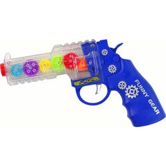 LeanToys Pistolet Kolorowe Światła Dźwięk Niebieski 13127528 5905679073810