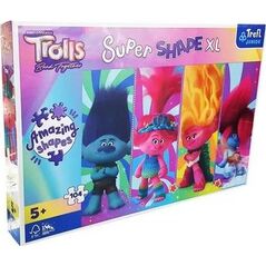 Trefl Puzzle 104 Super Shape XL Zabawy z Trollami TREFL 13146987 5900511500370