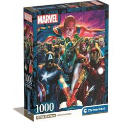 Clementoni Puzzle 1000 elementów Compact Marvel The Avengers 13213414 8005125399154