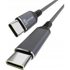 Kabel USB Smrter USB-C - USB-C 1 m Czarny (SMRTER_SPEEDY100_M_AT) 13249246 4250551407612