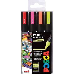 Posca POSCA Marker UNI  PC-5M 4er Set Neon 13303176 3296280033433