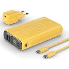 Powerbank Realpower RealPower Powerbank PB-20000 Set       gelb        20.000mAh 13332982 4040895009180