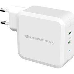 Ładowarka Conceptronic CONCEPTRONIC Ladegerät 2Port 100W,USB-C              PD weiß 13333038 4015867226346