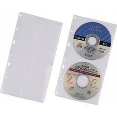 Durable DURABLE CD-Hüllen für 2 CDs/DVDs transparent 5 Stck 13333563 4005546526485