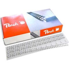 Peach Peach Drahtbinderücken 3:1 Easy-Wire 34 loop A4 8mm silber 13341560 7640169581915