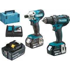 Zestaw elektronarzędzi Makita ZESTAW COMBO LI-LON 18V DTD156+DDF482 3*5.0AH MAKPAC (1 SZT) 13360127 1110003677372