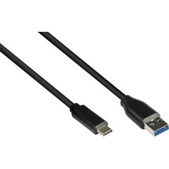 Kabel USB Alcasa USB-A - USB-C 2 m Czarny (GC-M0128) 13395805 4014619366866