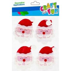 Craft with Fun OZDOBA BN FILC MIKOLAJ SPRZYL 4SZT CF 12/144 13401793 5908275175650