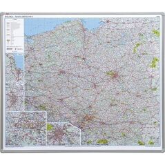 2x3 TABLICA MAPA DROGOWA POLSKI 102 X 120 CM 13404459 5907636700111