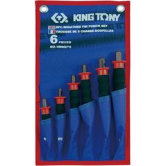 King Tony ZESTAW WYBIJAKÓW IGŁOWYCH Z UCHWYTEM GUMOWYM 6 cz. 2 - 8mm King Tony 13436505 4712755786356