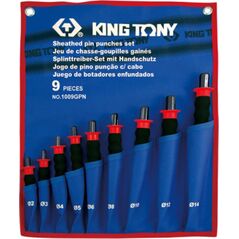 King Tony ZESTAW WYBIJAKÓW IGŁOWYCH Z UCHWYTEM GUMOWYM 9 cz. 2 - 14mm King Tony 13436857 4712755786363