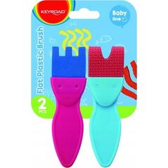 PBS Connect Pędzle kreatywne do malowania KEYROAD flat brush, 2szt. zawieszka mix cena za 1 op 13441280 6941288737292