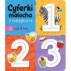 Aksjomat Książeczka Cyferki malucha z naklejkami. Od 4 lat 13453763 9788382138498
